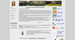 Desktop Screenshot of lycee-signoret.fr