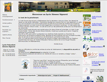 Tablet Screenshot of lycee-signoret.fr